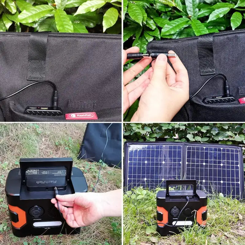 $183.75 100w 18v portable solar panel – flashfish foldable solar charger dc & 2025