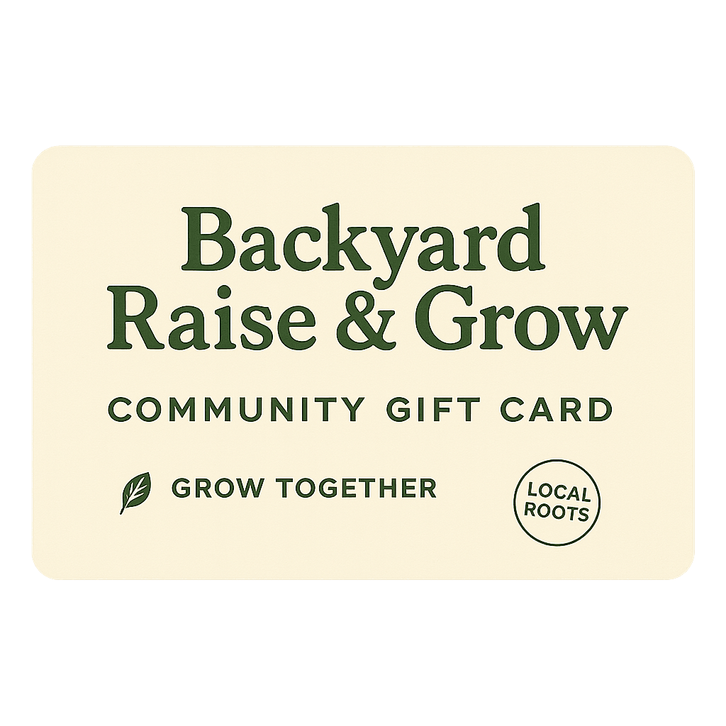 BRG Community Gift Card – Give the Gift of Backyard Growing 🎁 - BRG | Backyard Raise & Grow - Gift card