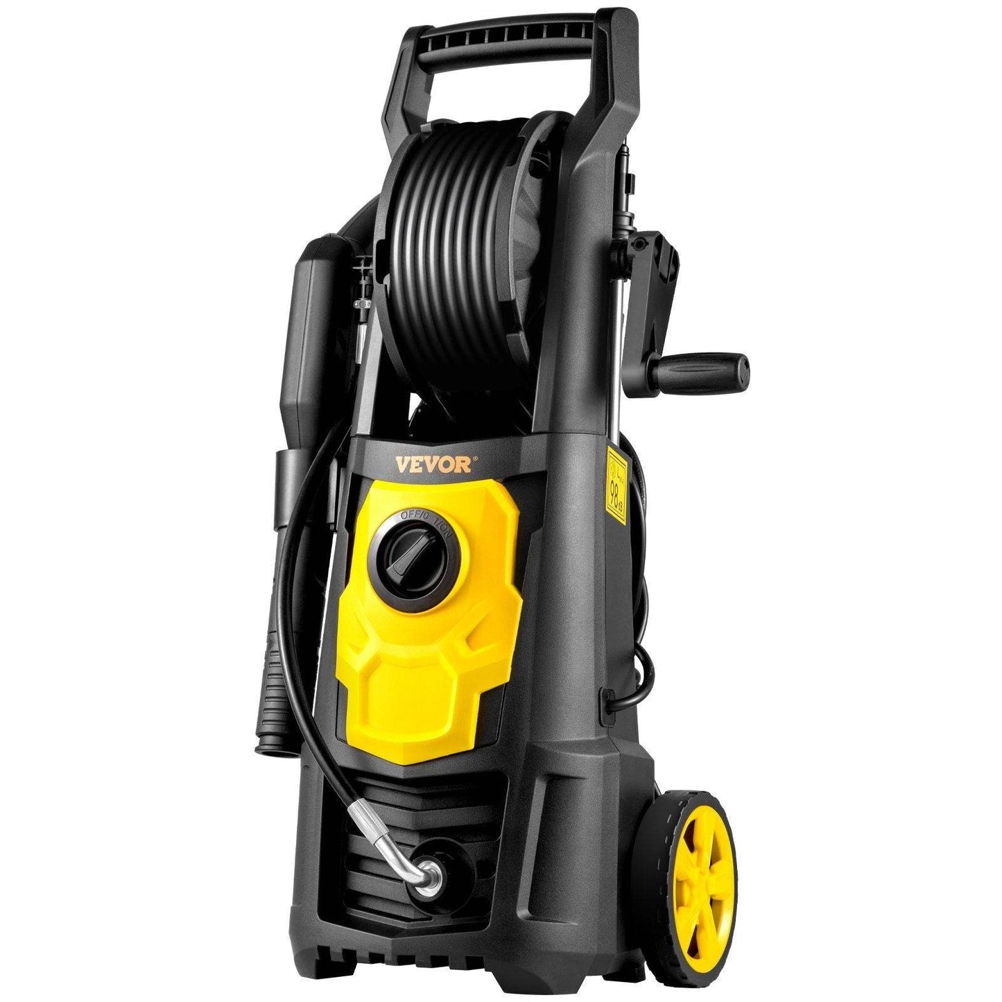 VEVOR Electric Pressure Washer, 2000 PSI, Max 1.65 GPM Power Washer w/ 30 ft Hose & Reel, 5 Quick Connect Nozzles, Foam Cannon, Portable to Clean Patios, Cars, Fences, Driveways, ETL Listed - BRG | Backyard Raise & Grow -