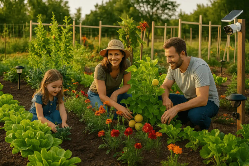 Family_Gardening_in_Golden_Hour_Light - BRG | Backyard Raise & Grow - United States -