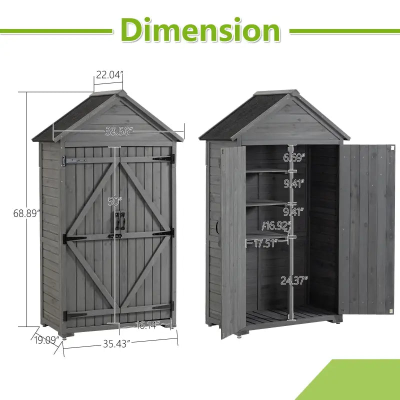 Backyard Raise & Grow outdoor storage cabinet for garden with spacious shelves and a sturdy design