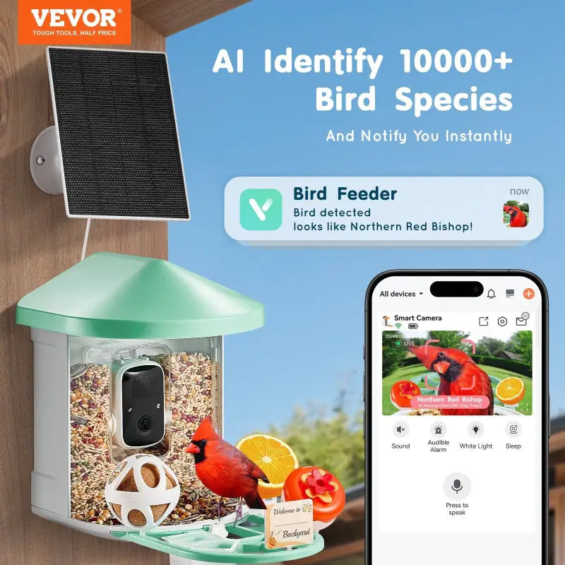 Bird feeder $99.99 smart bird feeder with camera – ai identify bird species 2k hd ultra 2025