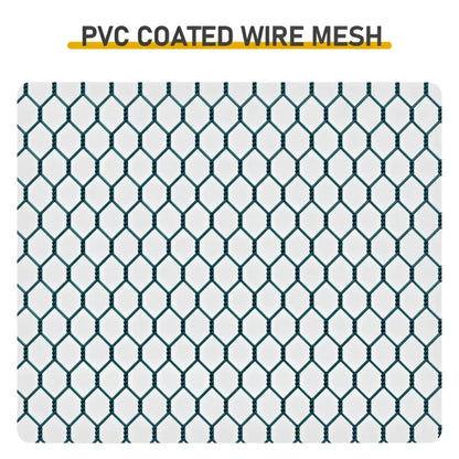 10 x 10 ft Large Metal Chicken Coop Walk-in Poultry Cage Chicken Hen Run House with Waterproof Cover Rabbits Cats Dogs