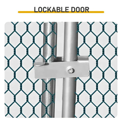 10 x 10 ft Large Metal Chicken Coop Walk-in Poultry Cage Chicken Hen Run House with Waterproof Cover Rabbits Cats Dogs