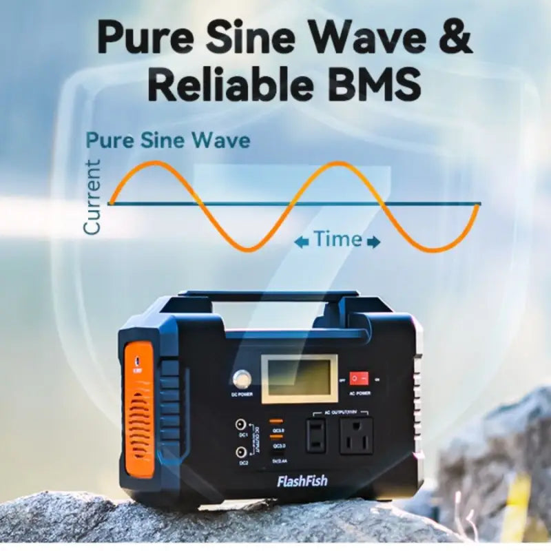 Power station $169.99 200w portable power station flashfish 40800mah solar generator 2025