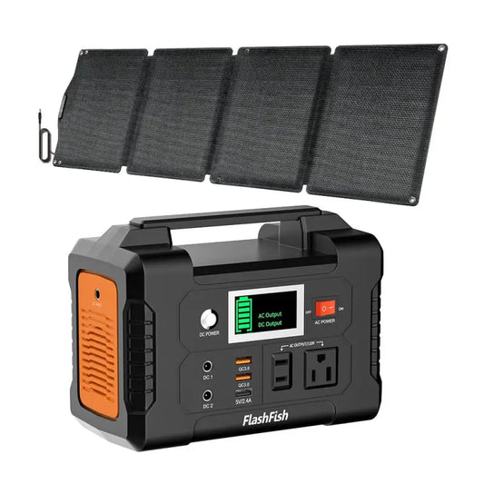 Power station $230.99 200w portable power station – flashfish 40800mah solar generator 60w 2025
