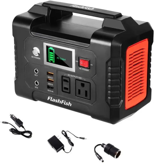 Power station $169.99 200w portable power station flashfish 40800mah solar generator 2025