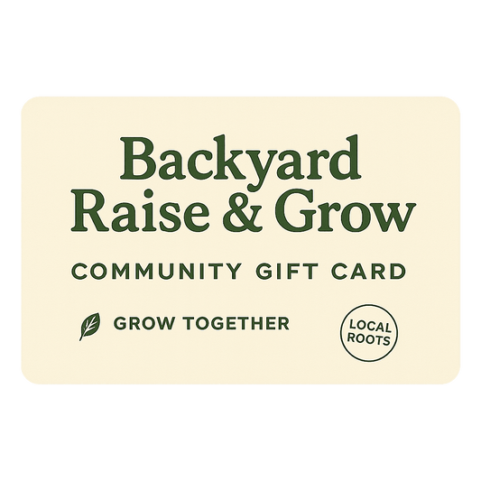 BRG Community Gift Card – Give the Gift of Backyard Growing 🎁 - BRG | Backyard Raise & Grow - Gift card