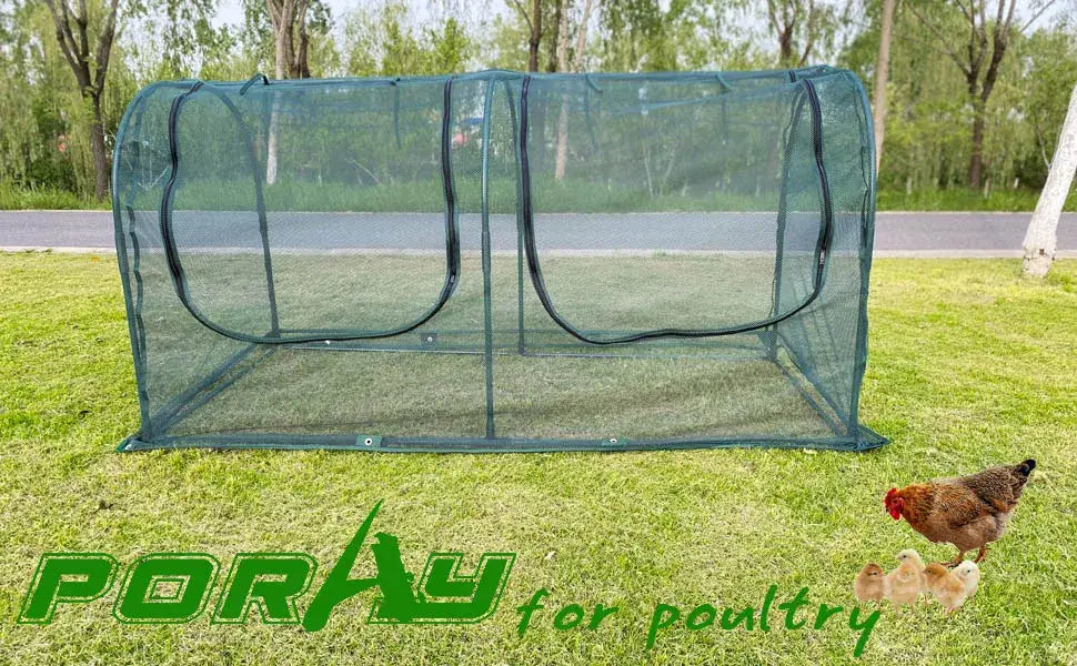 Chicken Run Hen – Walk-in Poultry House Large Metal Durable Easy