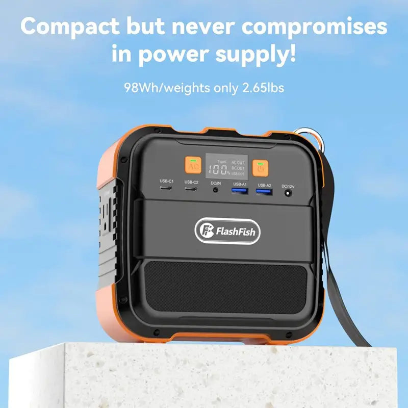 Power station $129.99 portable power station – solar generator backup power 120w battery 2025