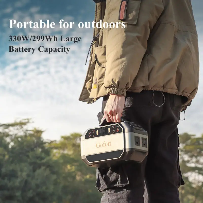 Power station $282.99 portable power station – solar generator backup 299wh power supply 2025