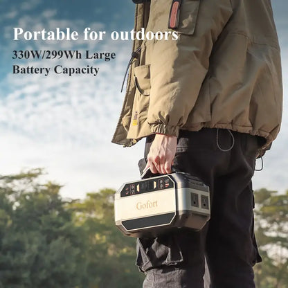 Power station $282.99 portable power station – solar generator backup 299wh power supply 2025