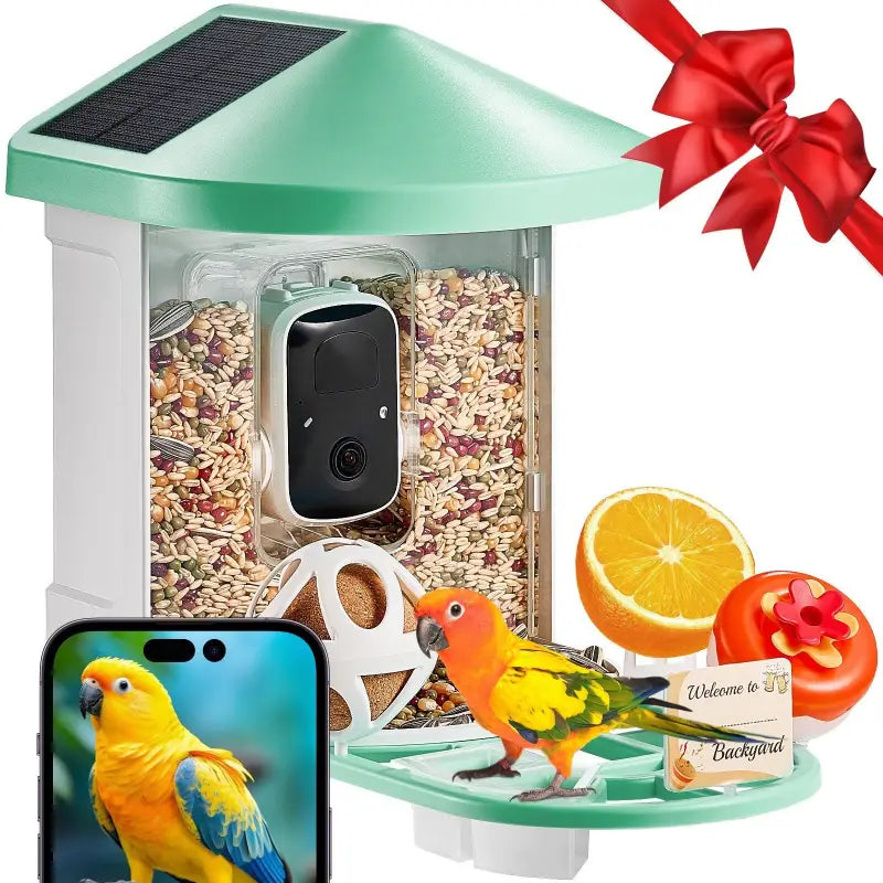 Bird feeder $99.99 smart bird feeder with camera – 2k hd birdwatching ai identify bird 2025