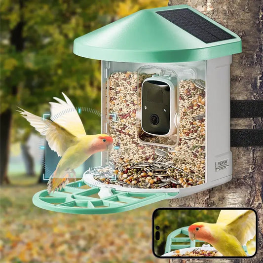 Bird feeder $99.99 smart bird feeder with camera – 2k hd birdwatching ai identify bird 2025