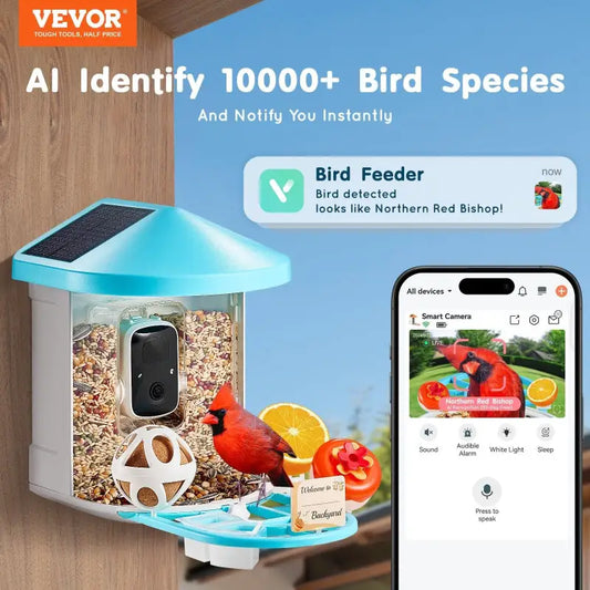 Bird feeder $132.99 smart bird feeder with camera – 2k hd bird watching ai identify wild 2025