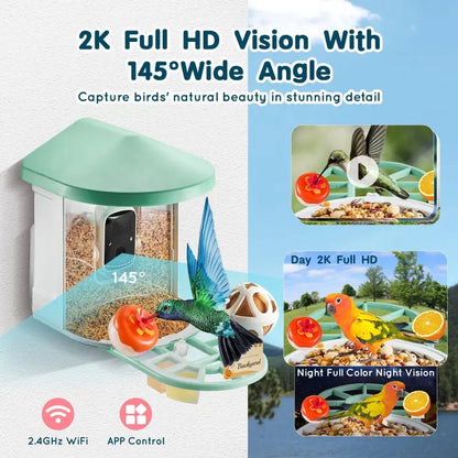 Bird feeder $99.99 smart bird feeder with camera – ai identify bird species 2k hd ultra 2025