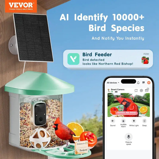 Bird feeder $99.99 smart bird feeder with camera – ai identify bird species 2k hd ultra 2025