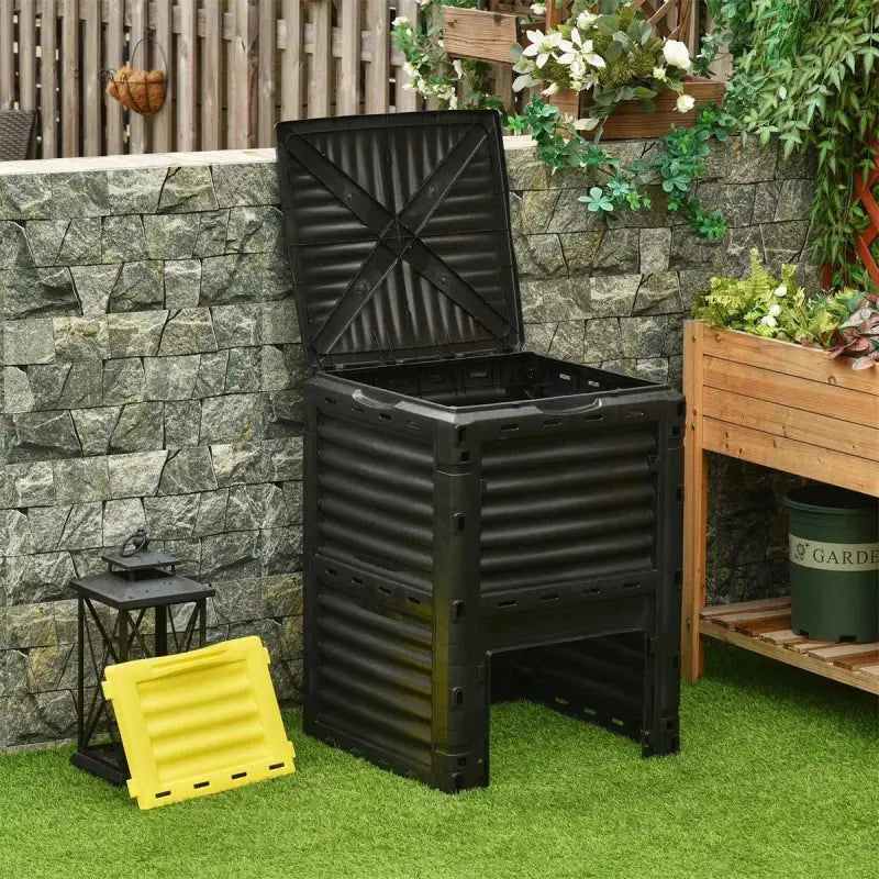 Sustainable Living 300L Garden Compost Bin – 80 Gallon | Backyard Raise & Grow